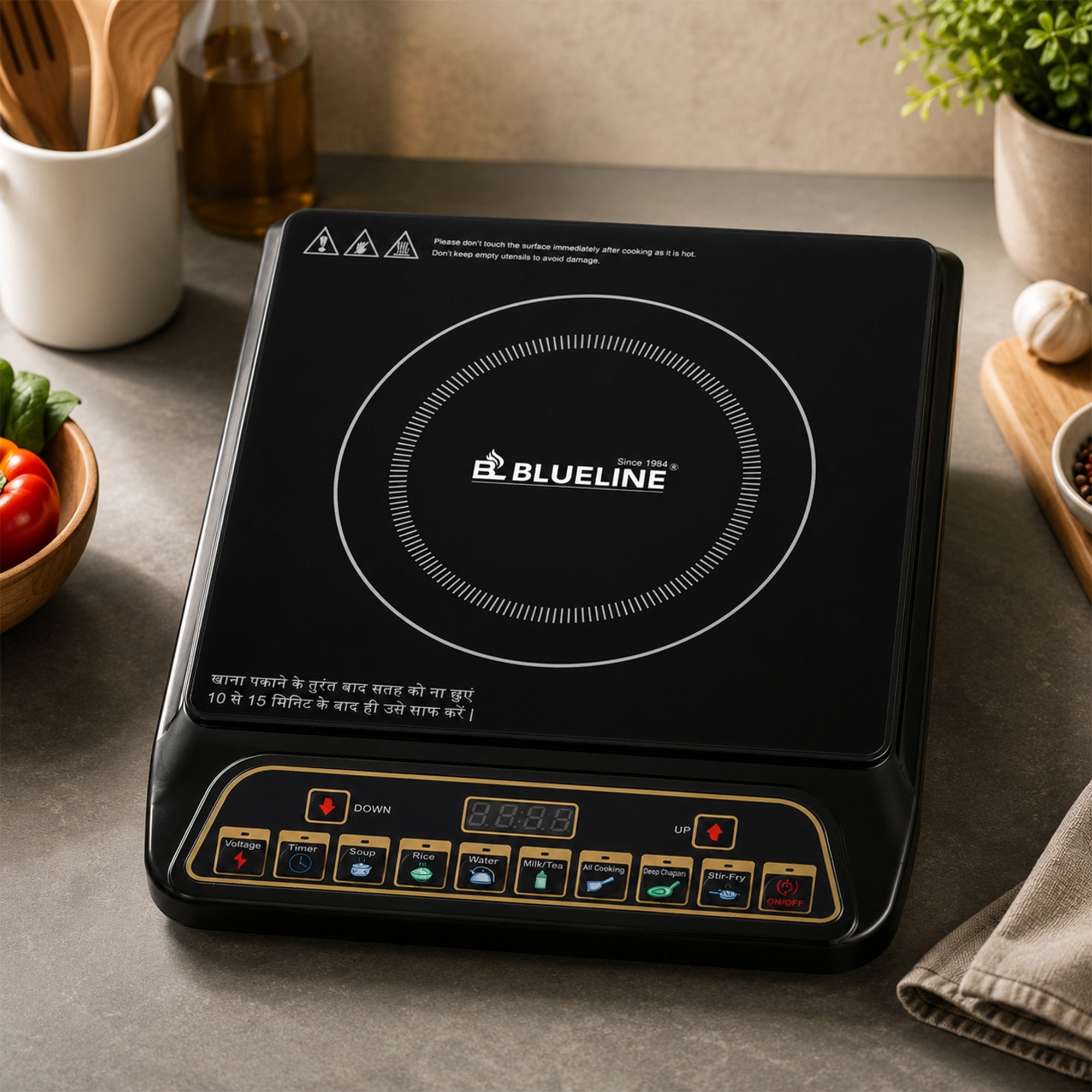 Sun-Push Button Induction Cooktop(Black)